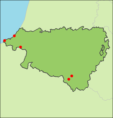 Carte du département des Pyrénées Atlantiques