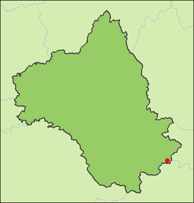 Carte du département de l'Aveyron